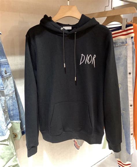 black and pink dior hoodie|christian Dior Black hoodie.